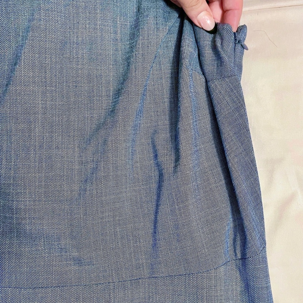 Banana Republic Chambray Off The Shoulder A Line Dress Womens size 12 - Picture 5 of 11